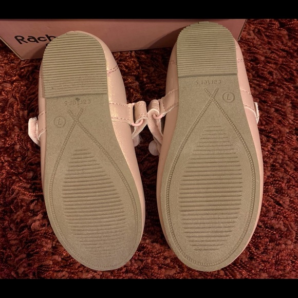 Carters Toddler Size 7 Pink with Adjustable Velcro Strap Mary Jane Shoes - Picture 2 of 2